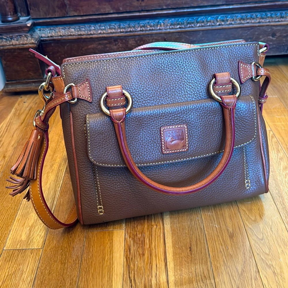 Dooney & Burke Small Florentine Pebble Grain Satchel Purse